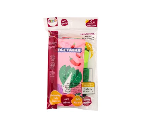 Soft Vegetables Book, Rustling, Squeaking, Colorful For Babies