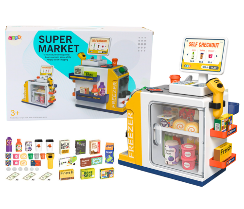 Supermarket Cash Register Scanner Lights and Sounds Set