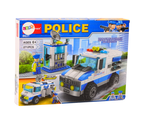 Police Block Set Police Car Building 271 El