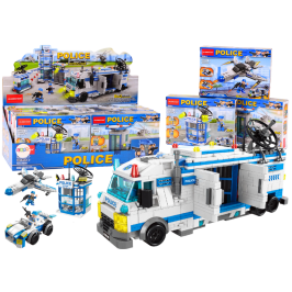 Police Boat Plane Helicopter Construction Bricks Blue MIX Police Boat Plane Helicopter Construction Bricks Blue MIX