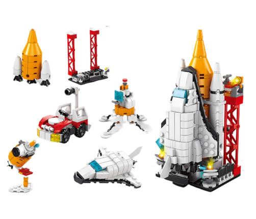 Construction Blocks Space Space Vehicle Rocket MIX
