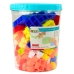 Educational Large Building Blocks in a Bucket Set Pink 160 pcs.