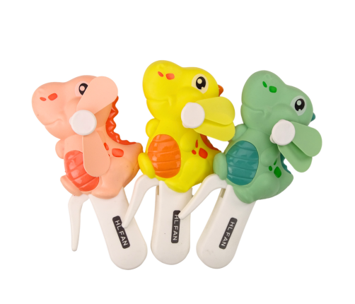 Hand Held Windmill Dinosaur Mini Pinwheel For Children 3 Colors