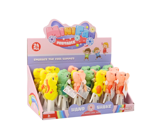 Hand Held Windmill Dinosaur Mini Pinwheel For Children 3 Colors