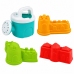 Set of Sand Toys, Grinder, Molds, Castles, Watering Can, Pink