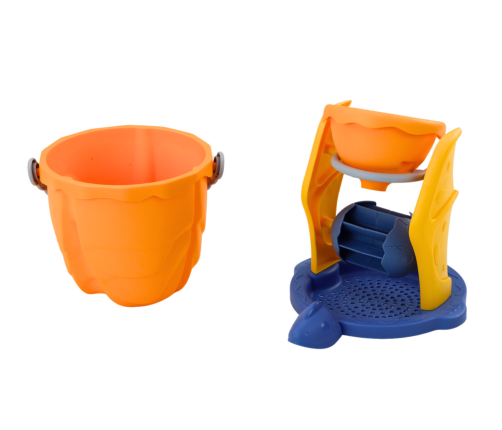 Dinosaur Sand Set, Funnel, Grinder, Molds, Spatula, 7 pieces.
