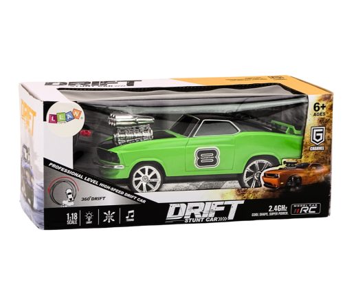 Radiovadāmā mašīna ar pulti Drift 360 Green