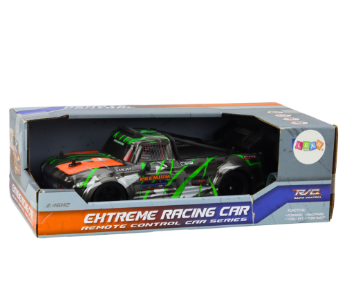 Radiovadāmā mašīna ar pulti Drift Rubber Wheels Gray-Green