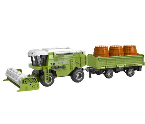 Tālvadības kombains ar piekabi "Agricultural Machine Grain RC" Green