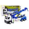 Truck With Crane Two Metal Hooks White And Blue Lights Sounds Truck With Crane Two Metal Hooks White And Blue Lights Sounds
