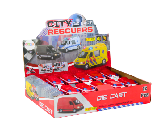 Fire Truck 1:32 Opening Doors Lights Sounds Drive Red