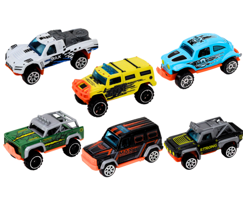 Set of Metal Off-Road Cars 1:64 6 pieces