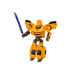 Auto-Robot 2in1 Transformation Sporty Yellow