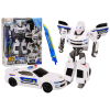 Auto-Robot 2in1 Transformation Police Car White