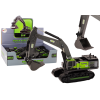 Crawler Excavator Metal Bucket 1:55 Black and Green Crawler Excavator Metal Bucket 1:55 Black and Green