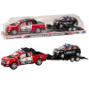 Police Pickup Truck With Tow Truck Semi-Trailer Off-Road Car Police Set Police Pickup Truck With Tow Truck Semi-Trailer Off-Road Car Police Set