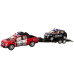 Police Pickup Truck With Tow Truck Semi-Trailer Off-Road Car Police Set
