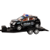 Police Pickup Truck With Tow Truck Semi-Trailer Off-Road Car Police Set