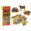 Set of Wooden Magnets, Home Animals, Agricultural Machines, 20 Pieces Set of Wooden Magnets, Home Animals, Agricultural Machines, 20 Pieces