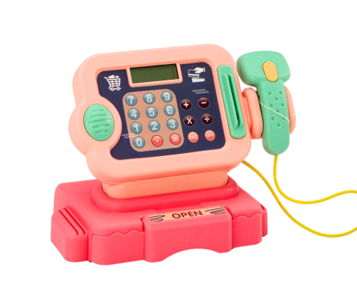 Cash Register Learning to Count Coins Shopping Cart Lights Sounds Pink