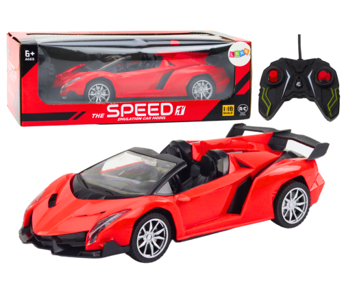 Radiovadāmā mašīna ar pulti Sports Car Auto Red