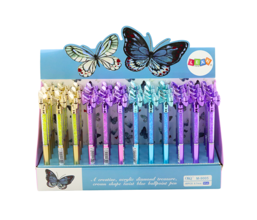 Ballpoint Pen with Bow Diamonds Blue Refill 0.7mm Mix