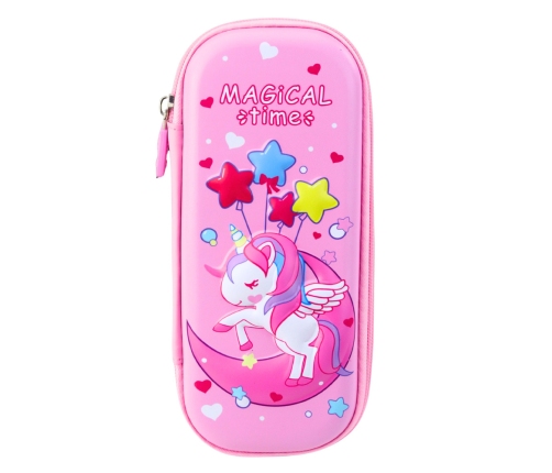 Unicorn Pencil Case 3D Foldable Purple 23x10x5 cm