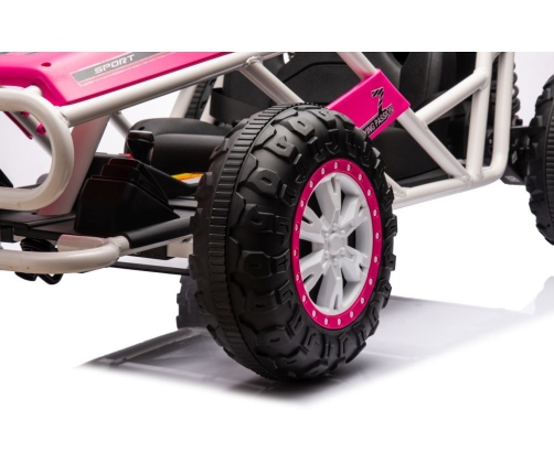 Двухместный детский электромобиль Багги Pink 24V