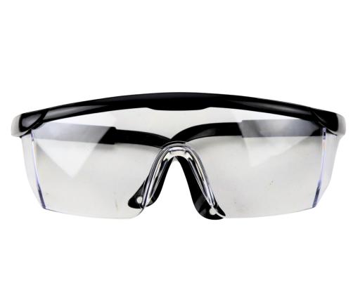 Safety Glasses Adjustable Arms Black