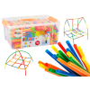 Set of Straws for 3D Construction in a Box Colorful 800 pcs