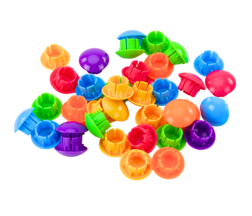 Picture Puzzle Colorful Buttons To Complete 12 Pictures