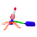 Foam Rocket Launcher Pump Set Blue Garden