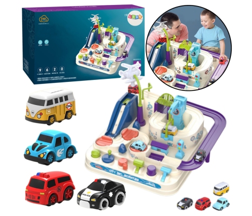 Obstacle Course Interactive Parking For Children Four Cars