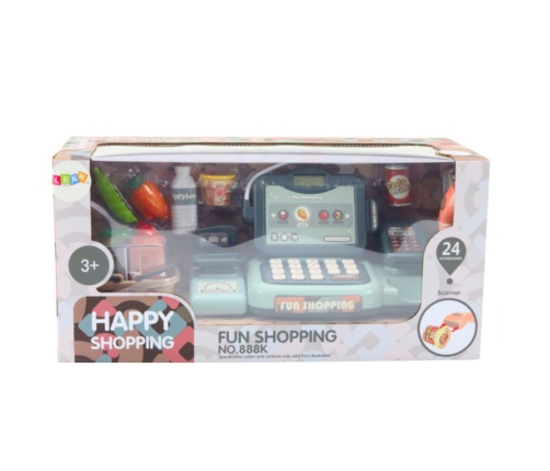 Set of Cash Register Groceries Scanner Basket 24 El