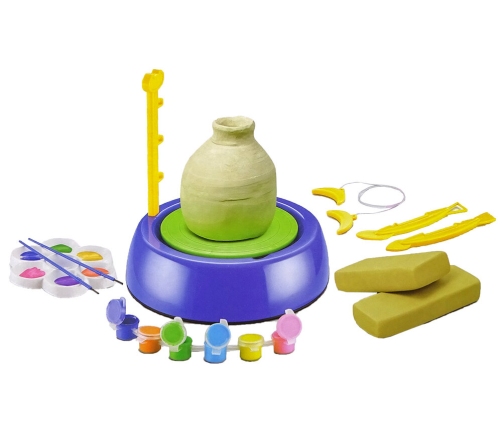 DIY Pottery Wheel Clay Art Paints Kit