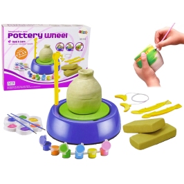 DIY Pottery Wheel Clay Art Paints Kit
