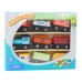 Wooden Trains Locomotives Magnet Set 12 Pcs