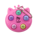 Keychain Mini Arcade Game Wac A Mole Kittens Purple Pink Yellow