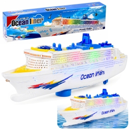 Passenger Cruise Ship Driving Lights Sounds