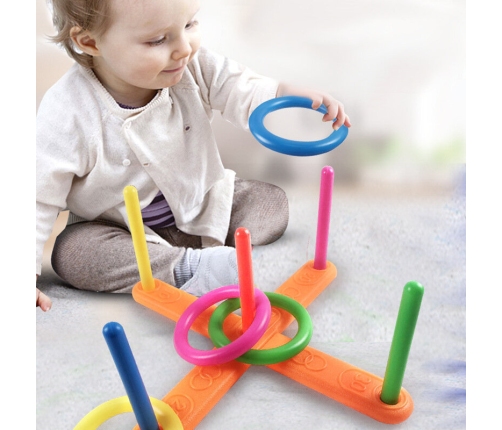 Skill Game Throwing a Hoop at the Target Colorful