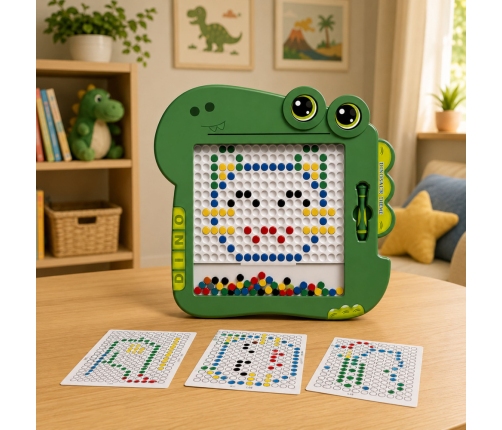 Dinosaur Educational Magnetic Board Table Pad Puzzle Green