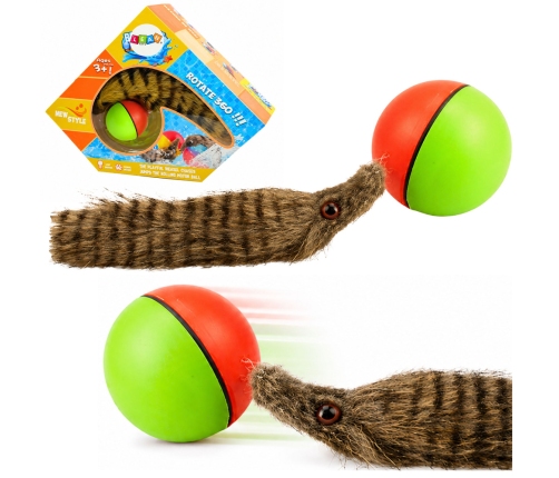 Ball with Fluffy Ferret Tail Interactive Bath Toy