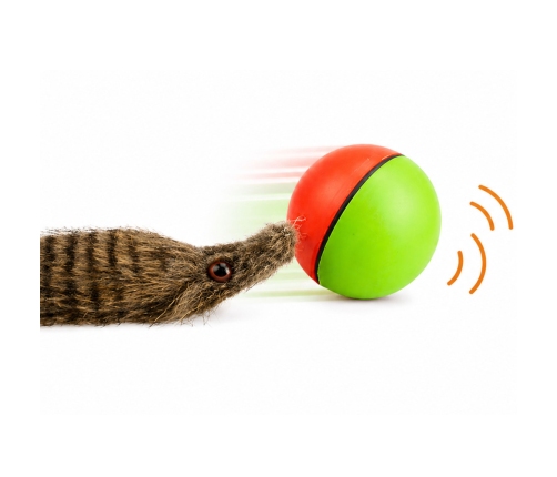 Ball with Fluffy Ferret Tail Interactive Bath Toy