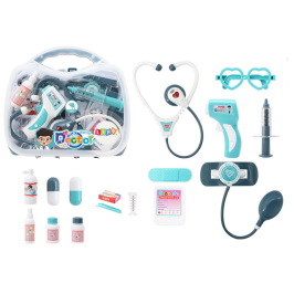 Little Doctor Medical Kit In Suitcase Lights Sounds Blue Little Doctor Medical Kit In Suitcase Lights Sounds Blue