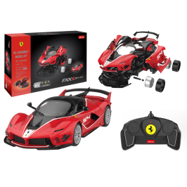 Radiovadāmā mašīna konstruktors Ferrari FXXK EVO Red ar pulti, 88 gab,