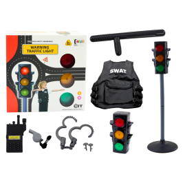 Policeman Educational Set Traffic Control Signal 10 Pieces Policeman Educational Set Traffic Control Signal 10 Pieces