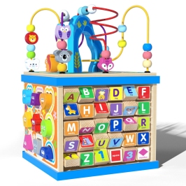 Educational Puzzle Wooden Cube Sorter Alphabet Patterns Educational Puzzle Wooden Cube Sorter Alphabet Patterns