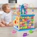 Educational Puzzle Wooden Cube Sorter Alphabet Patterns