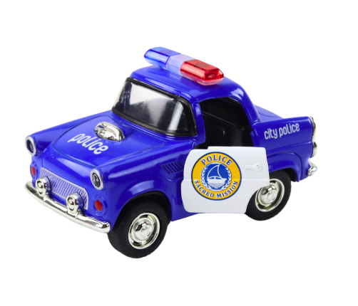 Classic Police Car 1:38 Drive Lights Sounds Blue