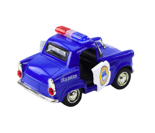 Classic Police Car 1:38 Drive Lights Sounds Blue